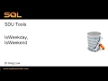 SDU Tools 90 Is Weekday Is Weekend in SQL Server T-SQL