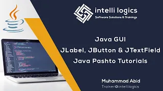 71 Java GUI - JLabel JButton and JTextField