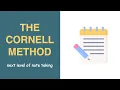 The Best Way to Take Notes - The Cornell Method