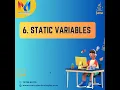 6 Static Variables