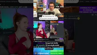 Amouranth rating a small streamer #livestream #twitch #funny #amouranth #smashorpass