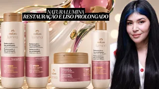 🍃 NATURA LUMINA Restauração e Liso Prolongado: Antiumidade e Antifrizz 