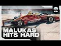 David Malukas Crashes Hard During Practice 2026 INDYCAR at Nashville