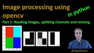 25 - Reading Images Splitting Channels Resizing using openCV in Python