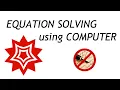 EQUATION SOLVING in Wolfram Language Mathematica Inelastic collision