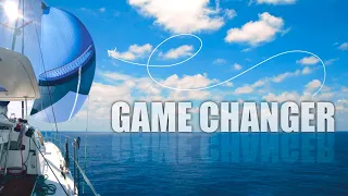 Dolphins swimming with the boat & hoisting a spinnaker  // our most beautiful sailing video