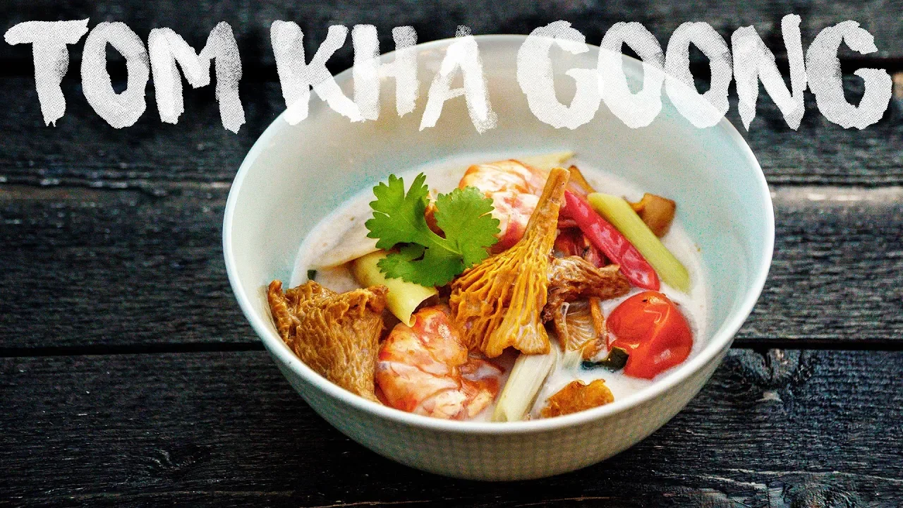 How To Cook Tom Kha Goong   Thai Coconut Soup with Prawns & CHANTERELLES   Family Recipe #30