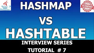 HashMap vs HashTable in Java Difference between HashMap and HashTable Java Interview Tutorials