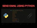 How To Send Email and Attachments using Python Code Gmail SMTP server