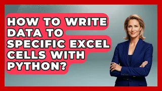 How To Write Data To Specific Excel Cells With Python - Python Code School