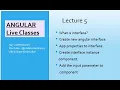Lec 5 Interfaces and Input angular tutorial angular live classes