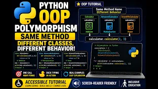Python Lecture 26 Python Polymorphism Method Overloading in Python friendly tutorial