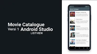 3 Android studion ListView get data array from String xml Movie Catalogue Version 1
