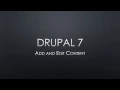 Drupal 7 add and edit content