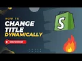 Shopify Hack Dynamic Website Title with JavaScript