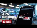 Verizon APN Settings - Verizon Wireless 3G 4G 5G Internet Access Point