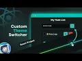 Custom Theme Switcher React Project