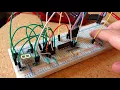 Interrupt example on a PIC16F88 microcontroller