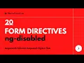 AngularJS Dersleri 20 - Form Directives