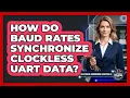 How Do Baud Rates Synchronize Clockless UART Data