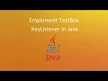 How to add textbox key listener in Java