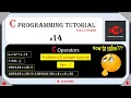 C Operators Solving - 1 C Programming for beginners C Programming Tutorial