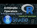 Arithmetic Operators in R R Programming Tutorial