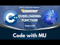 Function Overloading in C in How to Overload Functions in C C Full Course