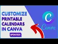 How To Find and Customize Printable Calendars in Canva