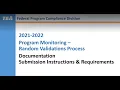 Random Validation Phase 2 Documentation Submission Instructions Requirements