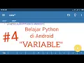 Belajar Python di Android - Variabel