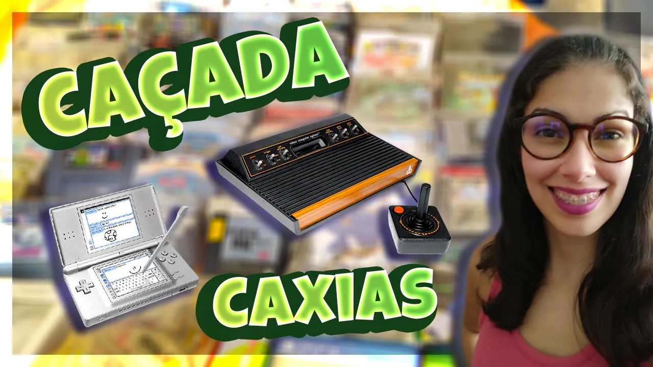 CAÇADA GAMER com NINTENDO DS, ATARI 2600, CARTUCHOS DE N64 e mais na FEIRA DO ROLO  | JESSICA UP