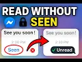 Download Lagu How To Read Messenger Messages Without Seen (Updated 2025)