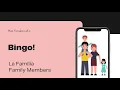 Bingo Game to learn Family Members in Spanish
