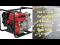 The Harbor Freight gasoline Water Pump - Unboxing set up starting it for the first time