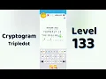 Cryptogram Tripledo Level 133 Solutions Logic Puzzle Game Mini Boss