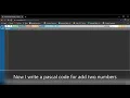 pascal coding for add two numbers