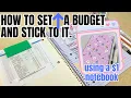 How to budget using a 1 notebook How to set up budget how to save money budget 101