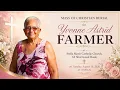 Mass of Christian Burial for Yvonne Astrid Farmer