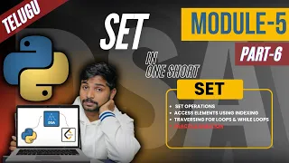 PART-6 Ultimate DSA course in python Python Set Methods Set Telugu Unq Coders