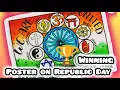 Republic Day Drawing How to Draw Republic Day Poster Easy Step By Step Indian Flag Drawing Easy