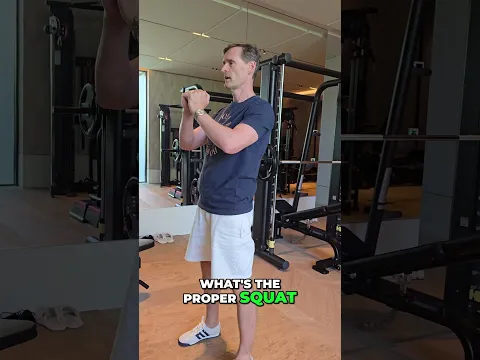 learning the bodyweight squat from Ronald