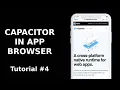 Capacitor in app browser
