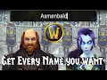 WoW - How to create every Name you want Retail Classic