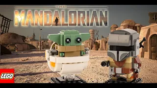 Lego Brick Headz The Mandalorian The Child 75317 Review Speed Build en Français Brickheadz Star Wars
