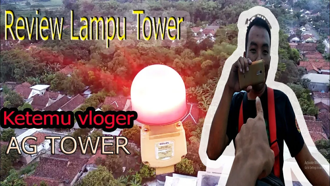 Maling memang gak ada akhlak lampu tower pun diembat | Perbaikan Lampu tower (lampu obl)