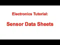 Reading and Understanding Sensor Datasheets - Electronics Tutorial