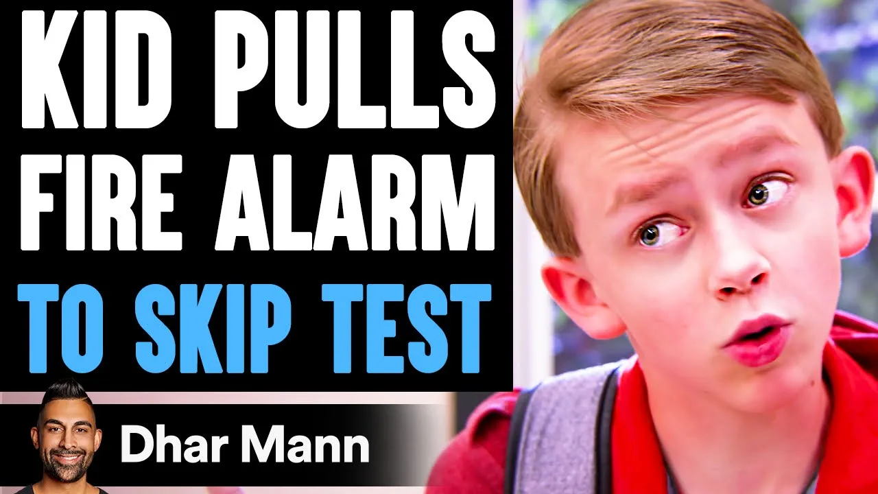 KID PULLS Fire Alarm To SKIP TEST, He Lives To Regret It | Dhar Mann