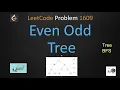 even odd tree even odd tree leetcode leetcode 1609 bfs level order