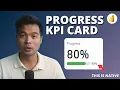 NATIVE PROGRESS KPI CARD using SVGs AND MORE Beginners Guide to Power BI in 2025